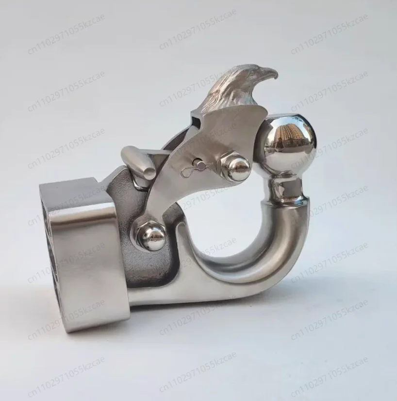 Reinforced tiger head trailer hook made of 304 stainless steel, fits most off-road trailers