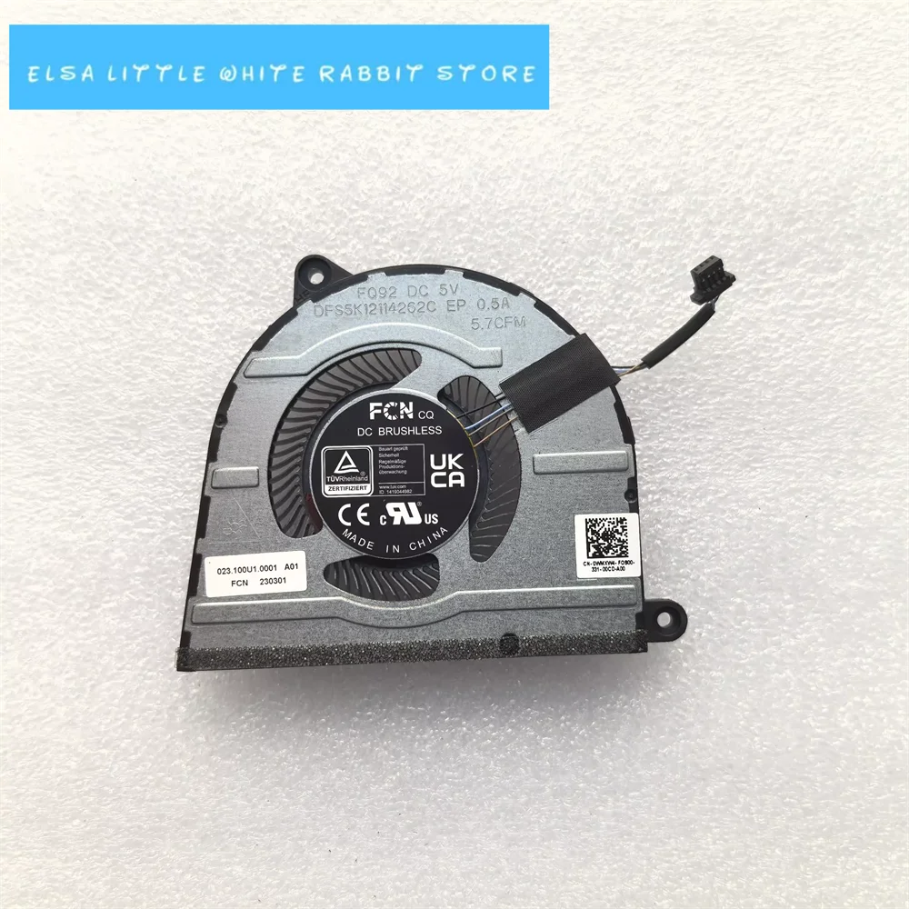 

FOR DELL Inspiron 16 7630 FAN 023.100U1.0001 0WMXW4