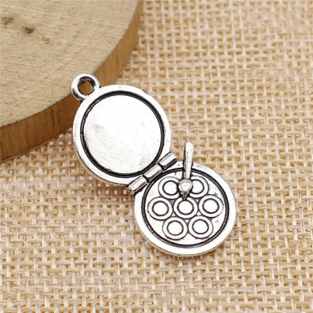 Diy Accessories Makeup Box Eye Shadow Box Charms Accessories For Jewelry 16x34mm 3pcs