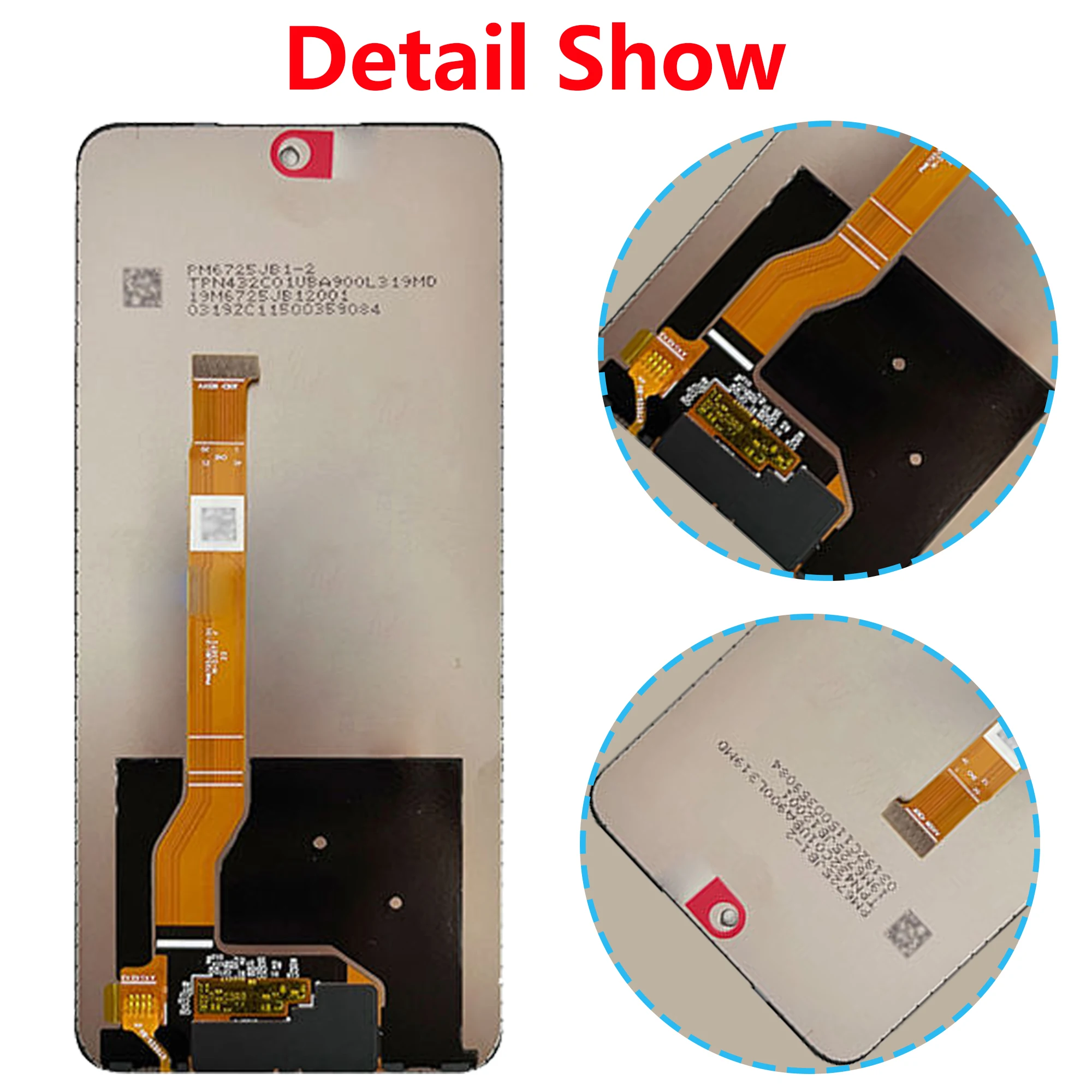 Original LCD For OPPO Realme C55 Full With Frame RMX3710 Display Touch Screen Digitizer Assembly Replacement Repair Parts