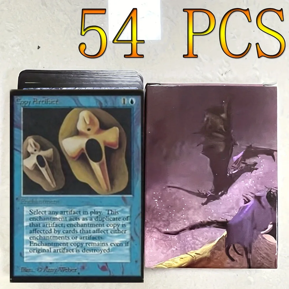 

54 Pcs Black Core Magic The Gathering Cards P9 Dual Land Fetch Land Shock Lands Proxy Cards