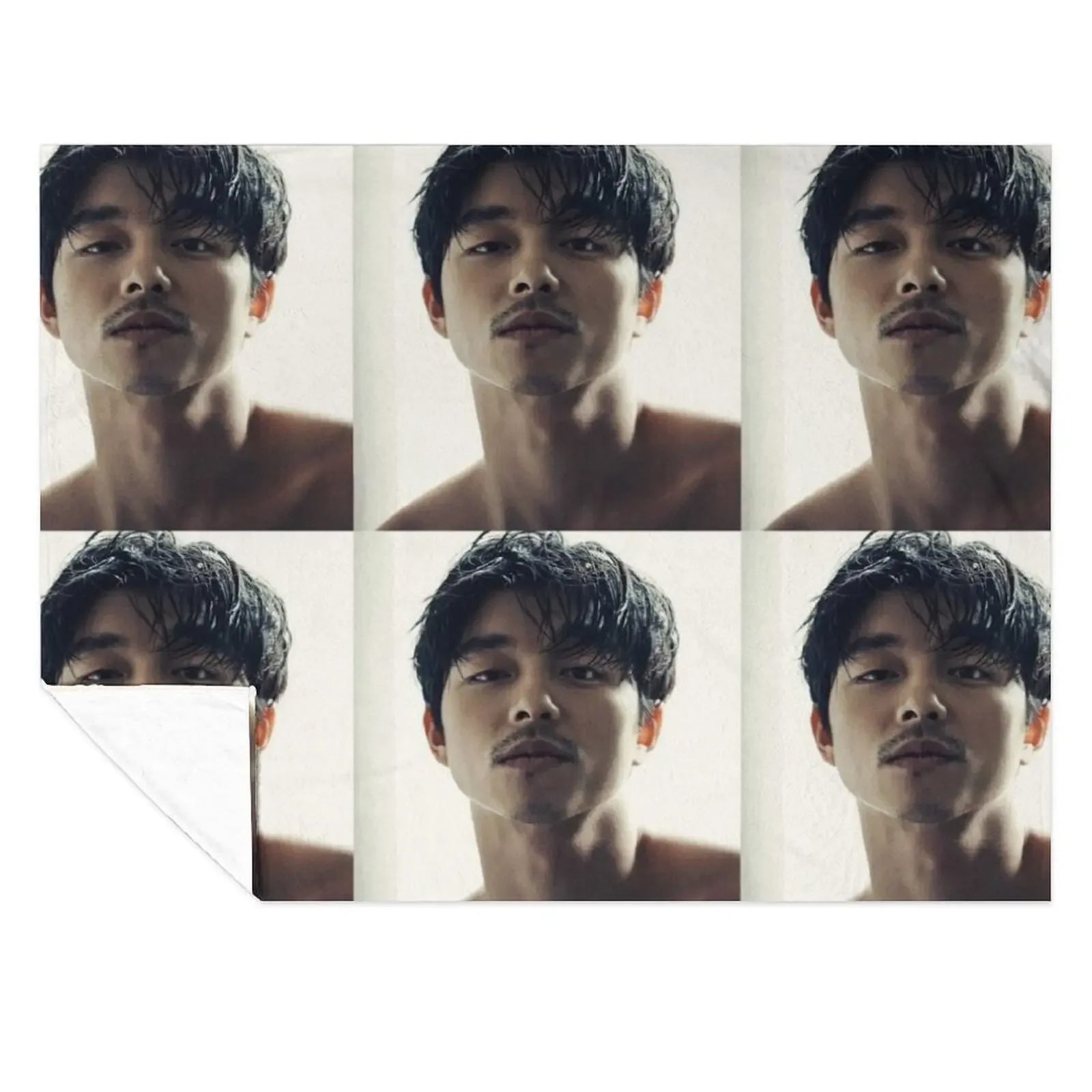 

Gong Yoo hot Throw Blanket Plaid Cute Plaid Hair Flannel Fabric Blankets