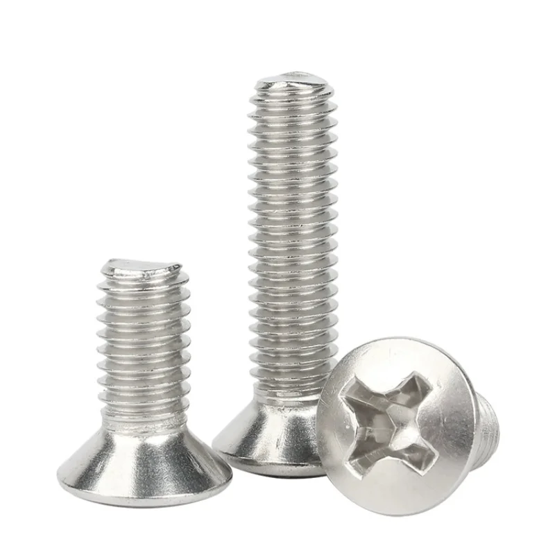 304 الفولاذ المقاوم للصدأ M2 M2.5 M3 M4 M5 M6 الصليب فيليبس راحة أثار غاطسة رئيس نصف البيضاوي مسامير البراغي #4