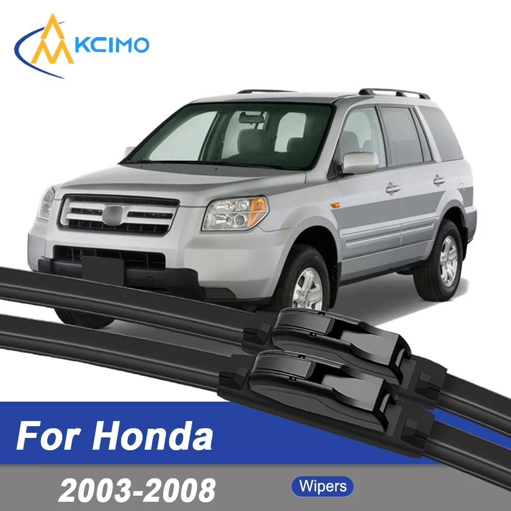 

Premium Rubber Durable Silent Windshield Wiper Blades 2pcs for Honda Pilot YF1 YF2 2003-2008 Honda MRV