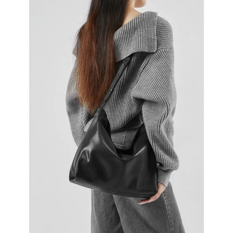 

Genuine Leather New Underarm Women's Bag Single Shoulder Commuter Large Capacity Cowhide Versatile high quality big the Tote Bag