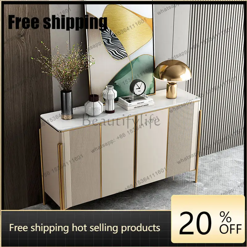 FG Best Seller Light Luxury Post-modern Dining Side Cabinet Light Luxury Household Rock Slab Partition Cabinet Simple And Modern