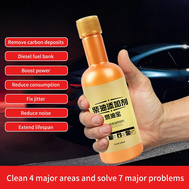 1PC Diesel Saver Engine Carbon Deposit Save Diesel Increase Power 120ml Diesel Fuel Additive Injector Cleaner