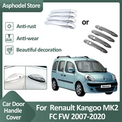Car Door Handle Cover Trim For Renault Kangoo 2 MK2 FC FW 2007~2020 Exterior External Protective Accessories Decorate Stickers