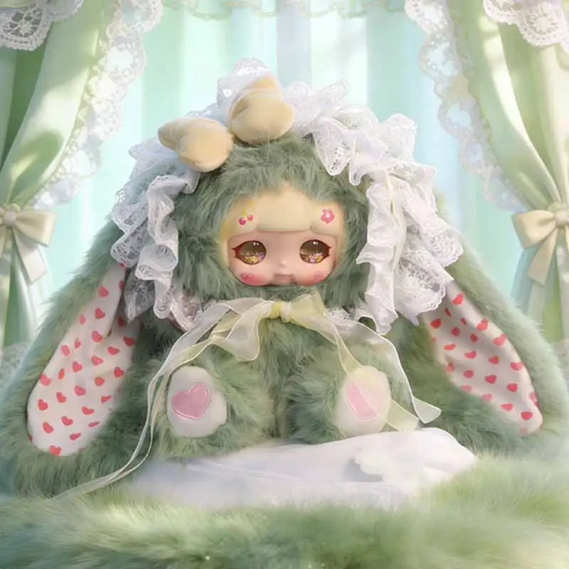 Xuefu Rabbit Lace Dream 600% Flowing Sand Eye Series Blind Box Soft Big Ear Bunny Comfortable Sofa Hug Pillow Ornament Toys Gift