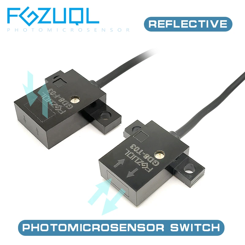 Photomicrosensor with sensitivity adjuster GD8-F03 GD8-T03 Diffuse Reflective Photoelectric Sensor Switch