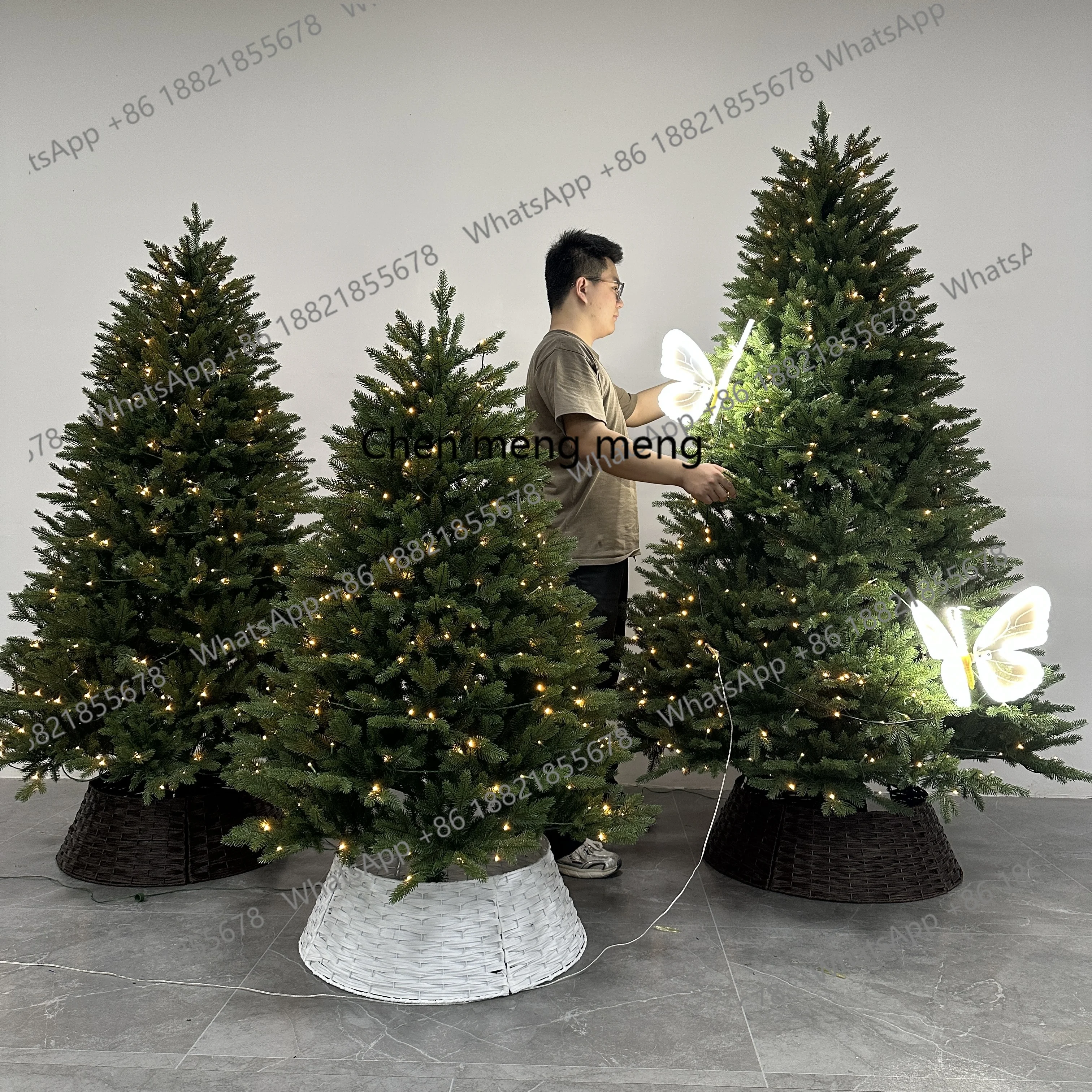 

Christmas new pure pe Christmas tree 1.8/2 meters home luxury encryption simulation pe bare tree 1.5 meters decoration