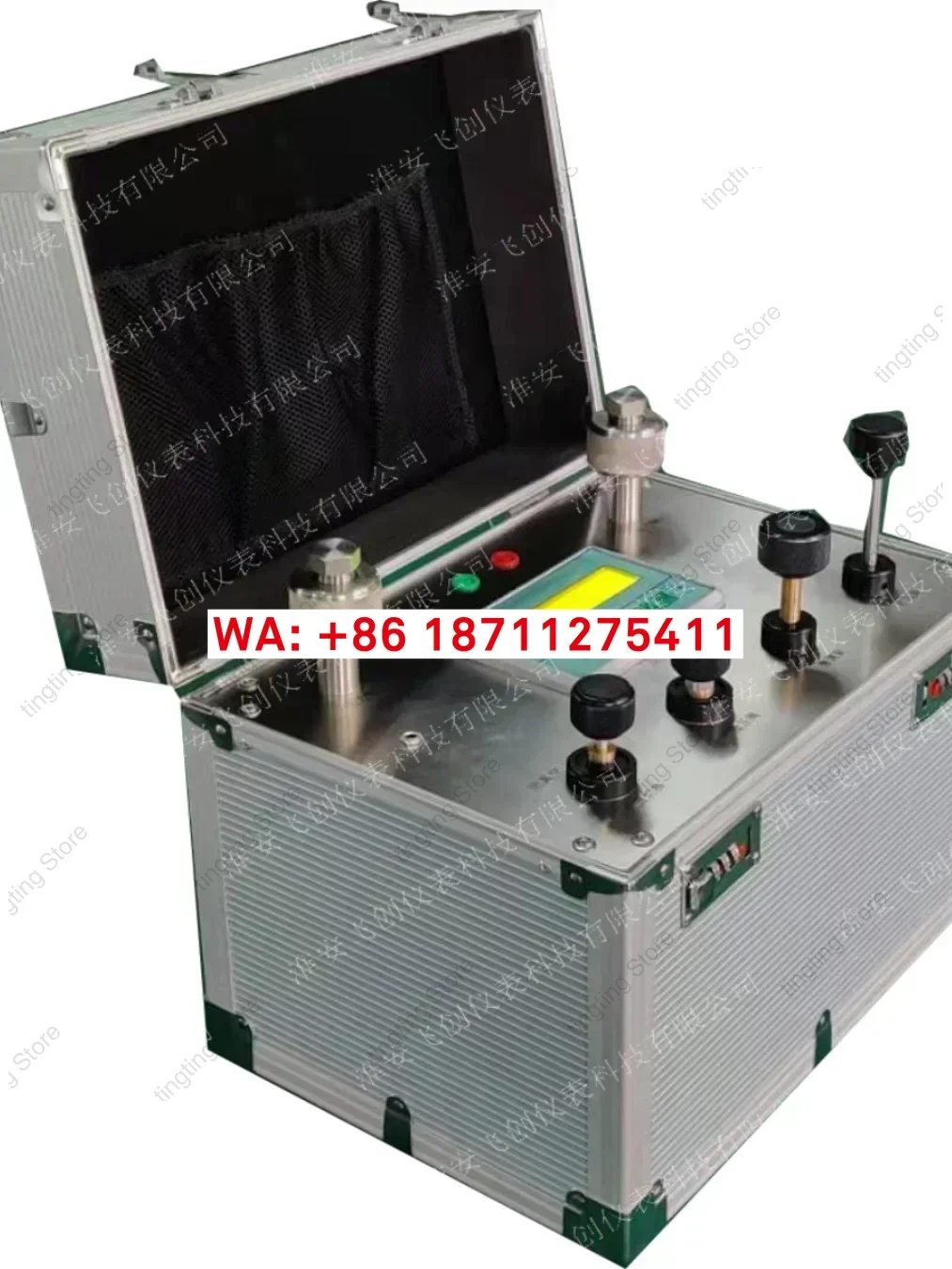 Box pressure calibrator Check 2 pressure gauges at a time Vacuum Gas transmitter Current test
