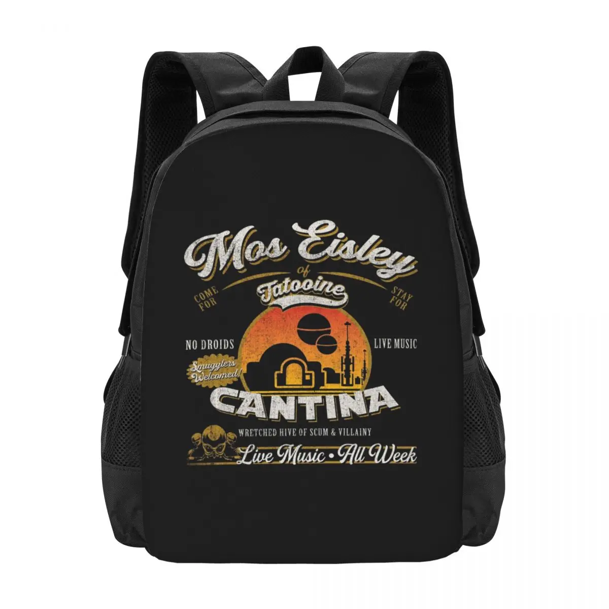 

Mos Eisley Cantina Tatooine Dk Backpack Hot Sale Daypack Large Capacity Kids BookBag School Bag Shoulder Bags for Men Women