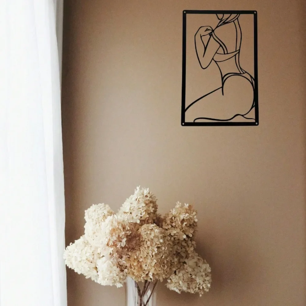 

Waterproof Rust-Proof Modern Metal Art – Stylish Figure Decor | Minimalist Design for Home & Birthday Gift