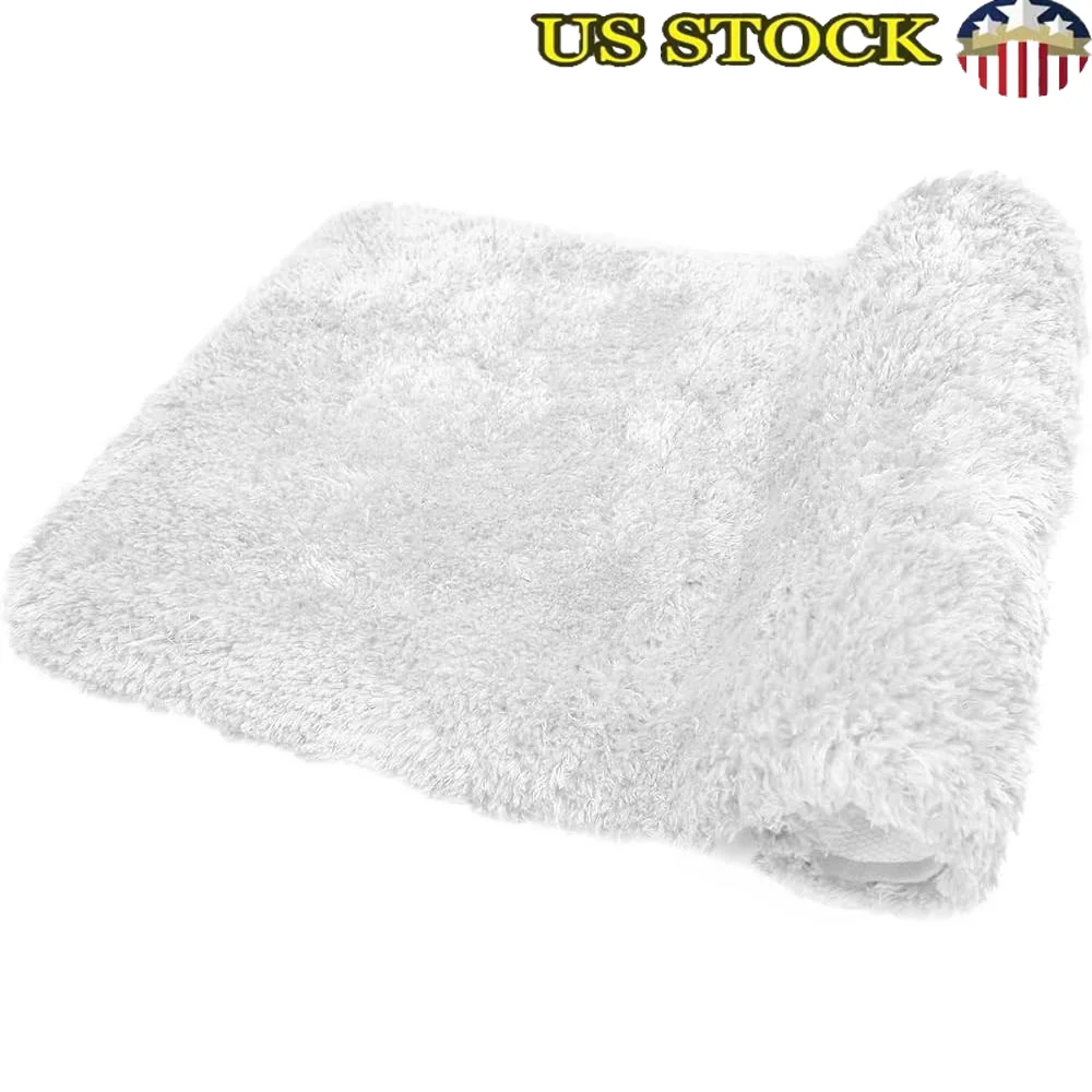 

Non-Slip Bathroom Rugs Super Absorbent Microfiber Bath Mats Plush Comfort Soft Shower Runner Machine Washable Skid Resistant