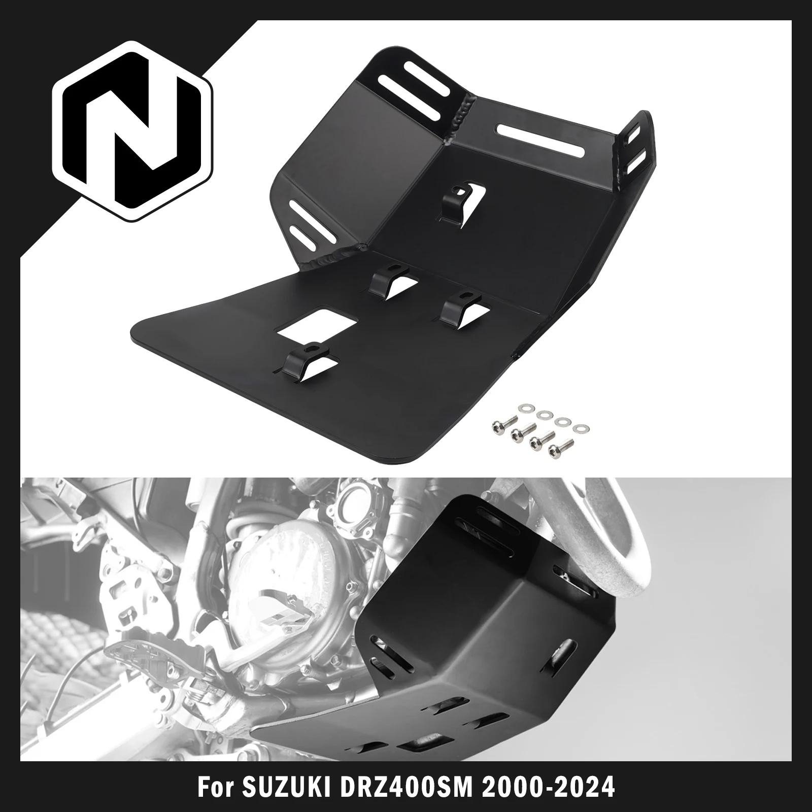 

NICECNC For Suzuki 2000-2024 2023 DRZ400SM DRZ400S DRZ400E DRZ 400 DR-Z 400 SM E S Motorcycle Skid Plate Engine Chassis Guard