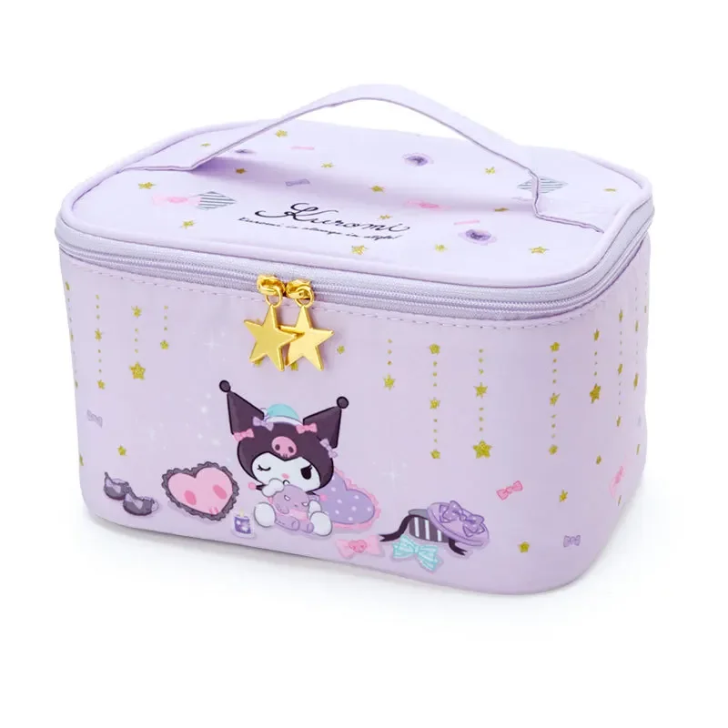 Sanrio My Melody Cinnamoroll Cosmetic Bag Cute Kuromi Zipper Large  Women Travel Make Up Toiletry Bag Washing Pouch Pouch