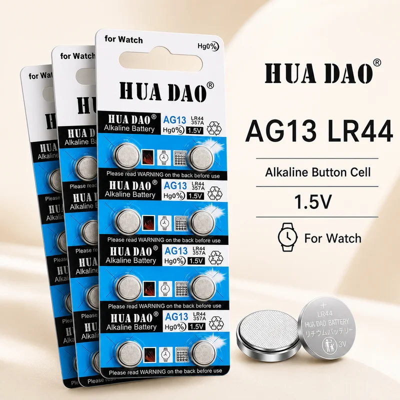 Alkaline Button Cell Battery LR44 AG13 L1154F SR44 A76 1.5V 2-30PCS Coin Battery High Capacity For Calculator Stable Power
