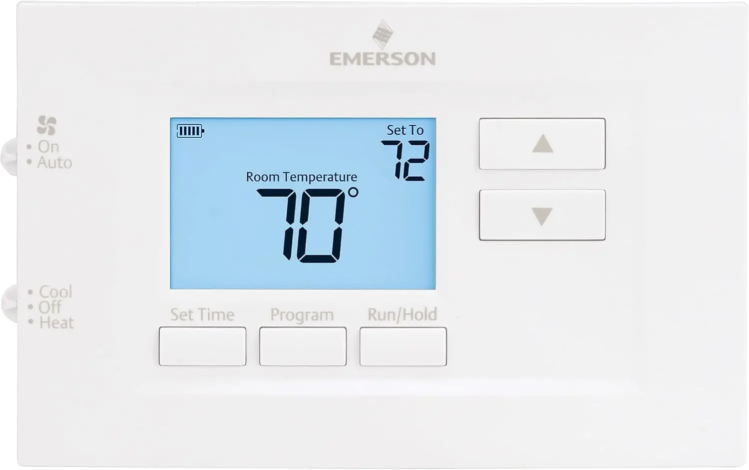 

7-Day Programmable Thermostat for Single-Stage HVAC Systems, Easy Installation & Energy Saving