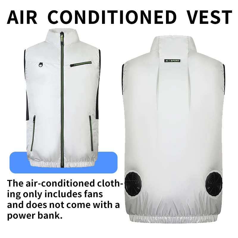 Smart Cooling Air-Conditioned Workwear with Three Adjustable Fan Speeds, Suitable for High-Temperature Outdoor Environments