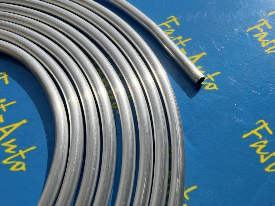 Aluminium  Fuel Line Hard Tube AN8 an8 (1/2in), Natural, 25Ft Coil