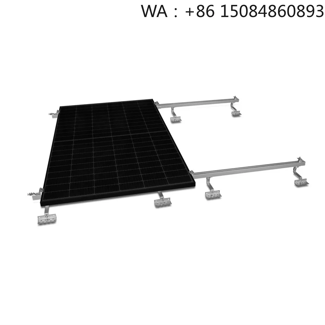 3KW 2 Module Tile Roof PV Bracket Kit, Aluminum Fixing Accessories, Standard Solar Energy Hardware Parts for Residential Solar P