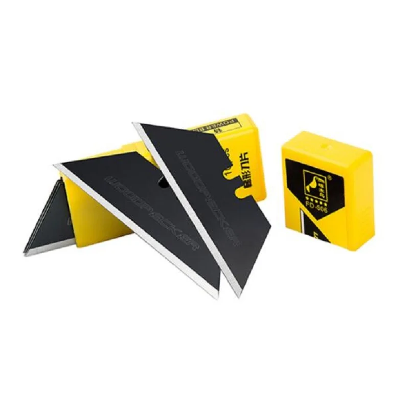 

10pcs/lot FD-506 SK2 alloy steel heavy-duty Woodpecker Blade for Electrician Large Knife Aluminum alloy wallpaper Carpet cutter