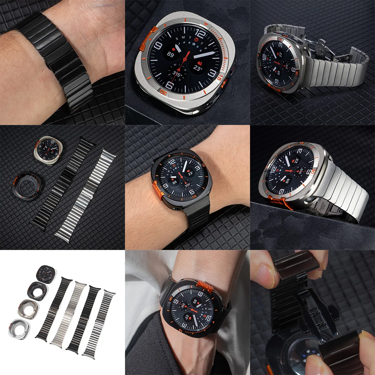 سوار من الفولاذ المقاوم للصدأ  - مراجعة Luxury Watch Galaxy وسعره