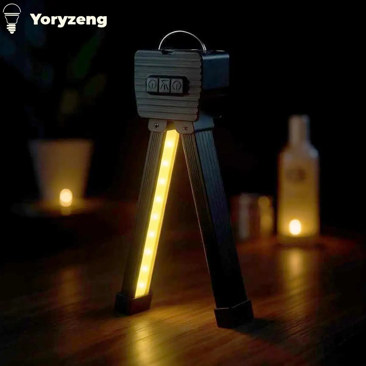 

Rechargeable LED COB Work Light With Hook Handheld Foldable Outdoor Flashlight Magnetic Multifutional Working With Power Bank