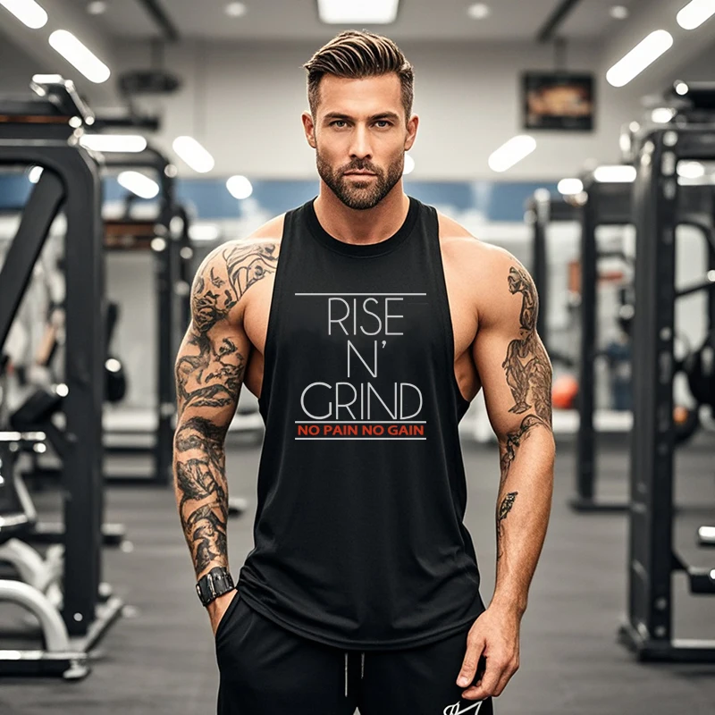 Mens Fitness Sleeveless Shirts Running Sport Clothing Gym Bodybuilding Muscle Tank Tops Summer Mesh Breathable Quick Dry Vests