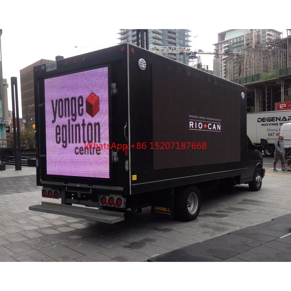 Outdoor Screens LED Mobile Truck Advertising for Sale P6 P8 Full Color Truck Van Car Trailer Led Billboard