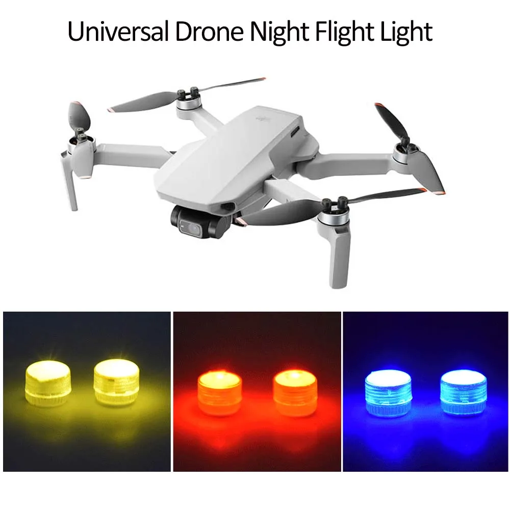 Night Flight For DJI Avata/Air 2/Mini/Mavic Pro/Spark/Mavic Air 1/Mavic 2 Pro Zoom Universal Light With Battery Fit Accessory