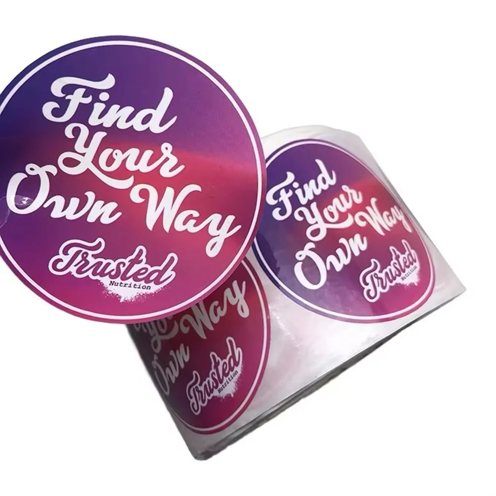 Custom Adhesive Vinyl Label｜Waterproof Sticker Roll｜Brand Logo Packaging for Cosmetic Bottles & Skincare Containers