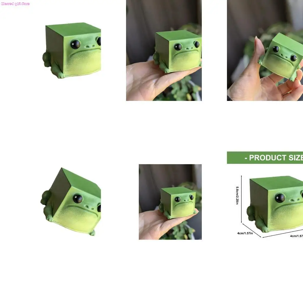 

D0JC Humorous Frogs Statue Modern Shelf Decoration Tabletop Ornament Office Display