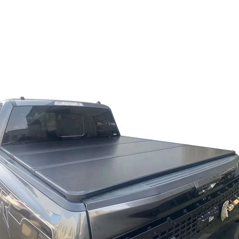 

Heavy Duty 4x4 Aluminum pickup truck bed cover Hard tri fold tonneau cover for Tacoma