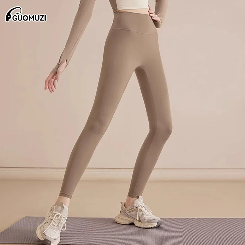 

Running Yoga Pants Women's Spring Summer High Waist Butt Lifting Elastic Quick Dry Fitness Sports Wear Tight Fitness Lenggings