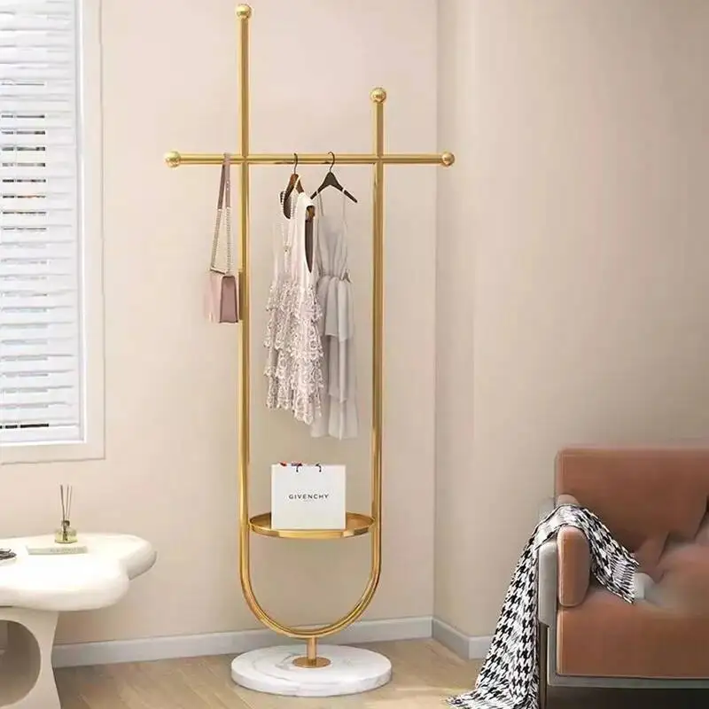 

Place Rack Clothes Saving Shelfs Minimalist Entrance Portable Hangers Clothing Rack Bedroom Metal Perchero Home Accessories