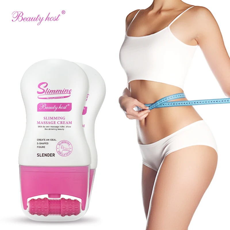 Beauty Host Slimming Gel Cream Massage Roller Weight Loss Fat Burner Remove Cellulite Sculpting Firming Lifting Slender