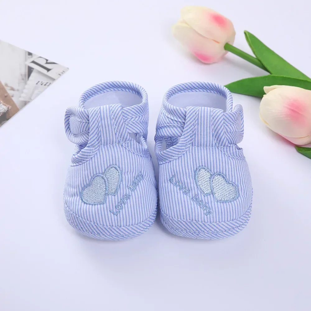 Zapatos de doble corazón para primavera y otoño para hombres y mujeres, zapatos de suela suave para niños pequeños de 0 a 1 años, zapatos para caminar para bebés de 3 a 9 meses