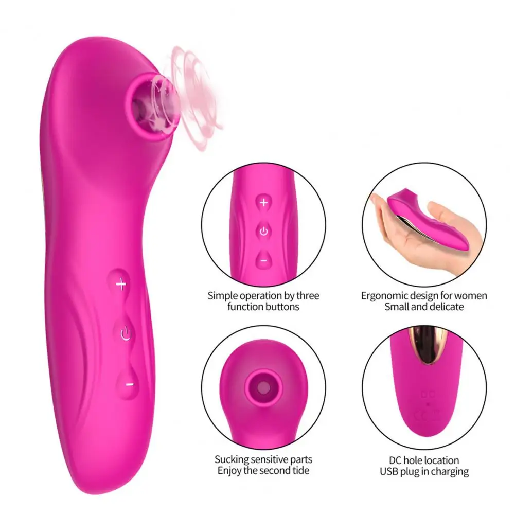 Stimulateur de clitoris de plaisir Oral réaliste Rechargeable, ventouse de Masturbation pour le sexe