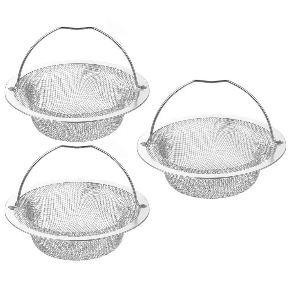 

Сетчатый фильтр для раковины из нержавеющей стали (1/2/3 секции), диаметр 4,4 дюйма, с ручкой, устойчивый к ржавчине, универсальный