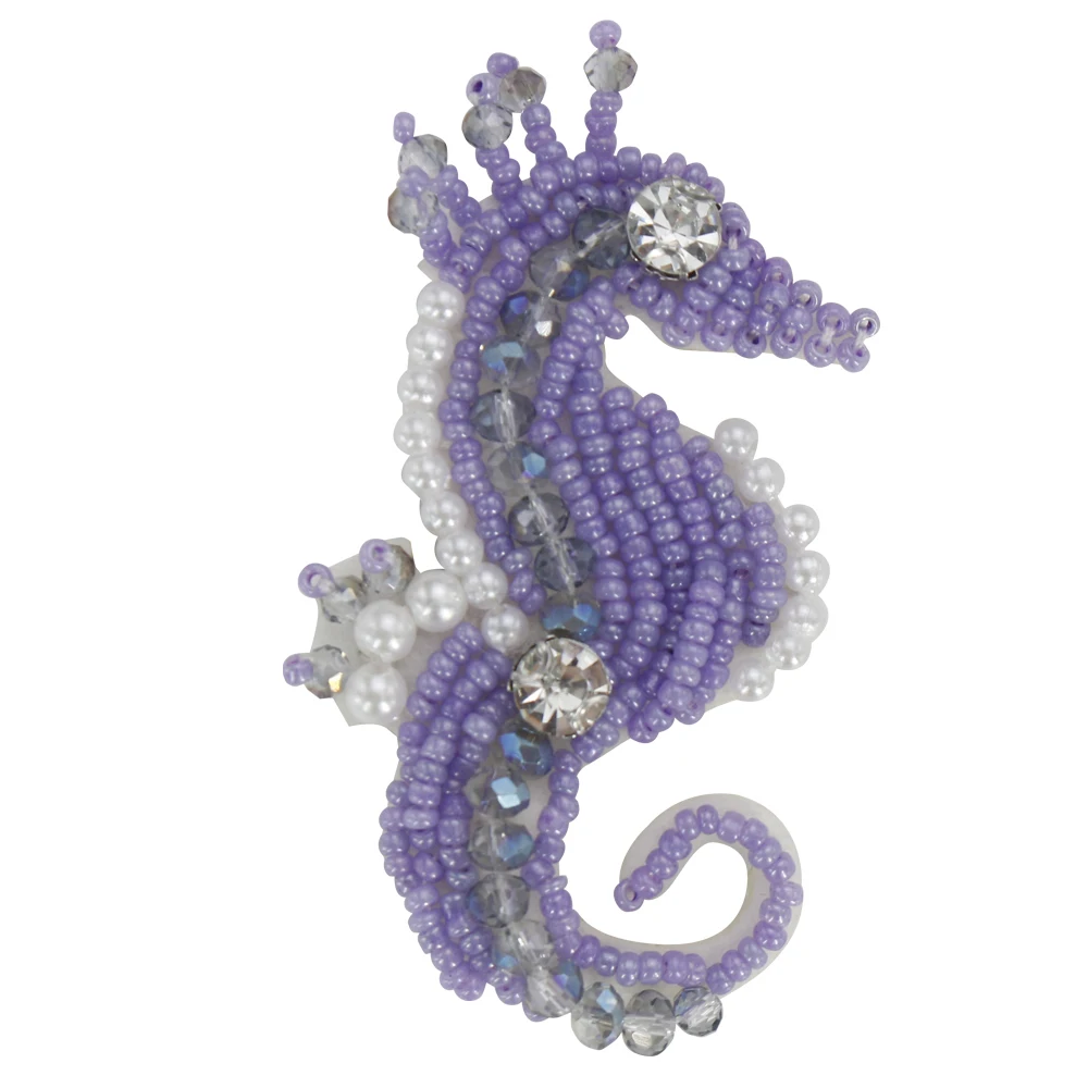 2 pezzi fatti a mano con strass perline animali marini Patch balena SeaStar Shell distintivo di cavalluccio marino vestiti fai da te Applique