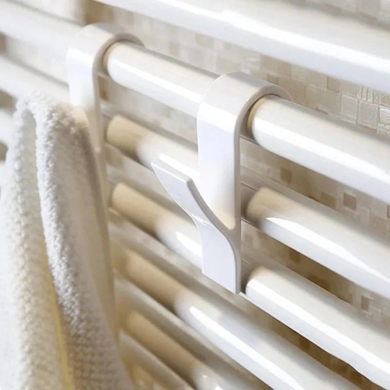 Bathroom Hanger For Heated Towel Rack Radiator Rail Clothes Hanger Coat Hook Bath Hook Holder Scarf Hanger Hook Heating Hooks