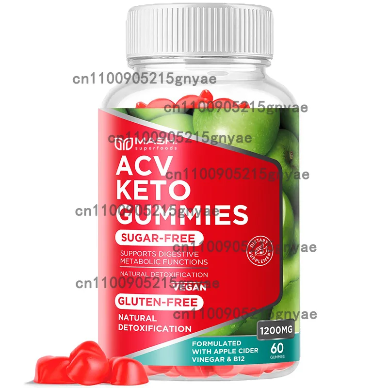 

Apple Cider Vinegar Metabolism Gummies | Energy and Digestive Support Gummies Containing Vitamin B12 and Folate