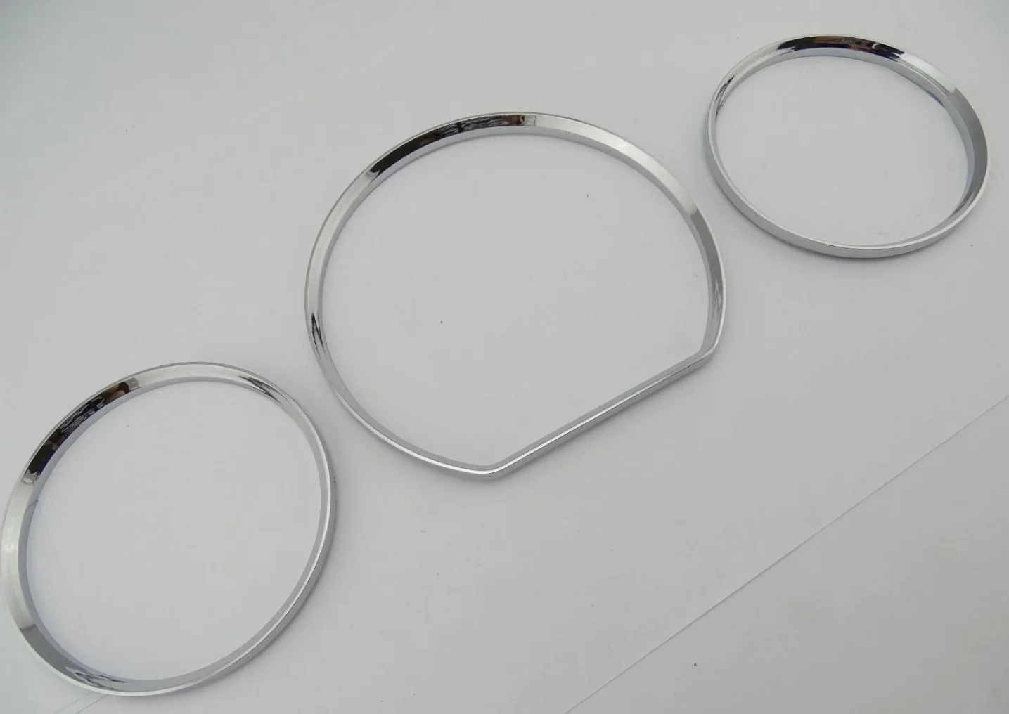 Premium Grade Cluster Dashboard Dial Gauge Rings CHROME For MERCEDES BENZ 00-02 W208 C208 00-02 W210 93-95 W202