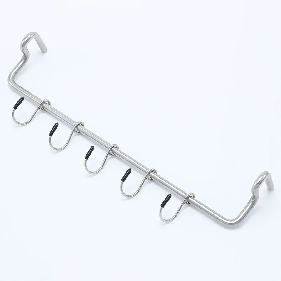 Extension Rack Stainless portable outdoor camping picnic combination table Hanger with 5Hooks IGT Table Accessories