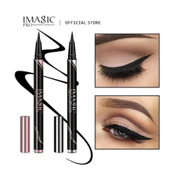 Imagic Waterproof Eyeliner Glans Eyeliner Matte Maak Uw Schoonheid Zwart Langdurige Eyeliner Pen Make-Up Cosmetische Tool