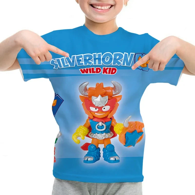 New SuperThings MUTANT BATTLE Kids T Shirt Cartoon Print Boy Girls Men Summer Tops Superzings O-Neck Tees Children Short Sleeve