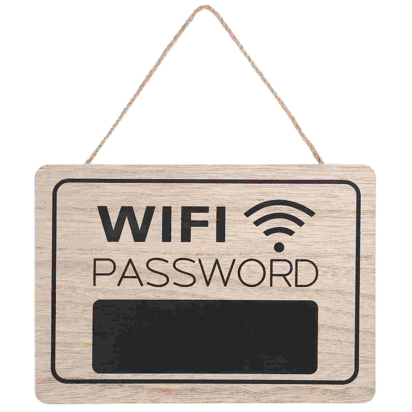 Wifi Password Tag Board Home Ornaments Outdoor The Sign Hanging Decor Wood Signage Home Offices Decoration Home Deco