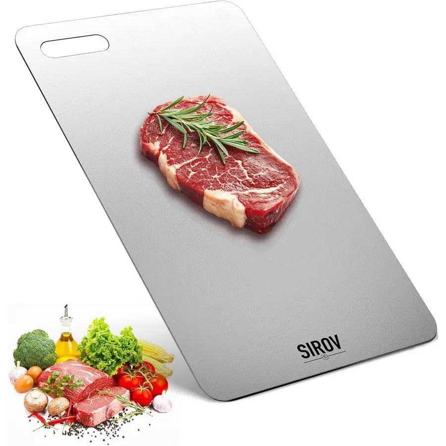 

Titanium Cutting Board for Kitchen, 100 Pure Titanium Cutting Board Food Grade,Non Toxic chopping board, Dishwasher safe, Easy t